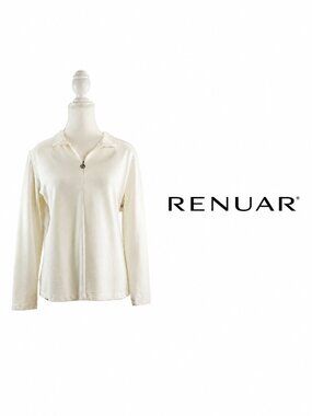 RENUAR Quarter-Zip Long Sleeve Top – Medium